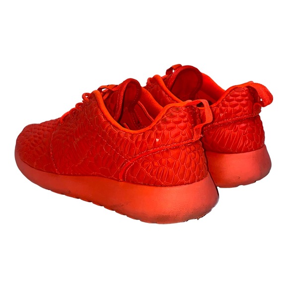 Nike Roshe One DMB Bright Crimson Diamondback Snakeskin Sneaker sz 8.5 US 807460 - Picture 8 of 12